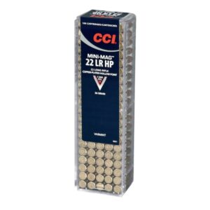 CCI Mini-Mag 22LR Ammo 36 Grain Plated Hollow Point Of 200 Rounds