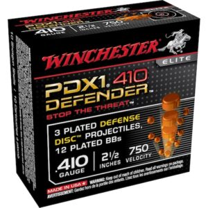 Home Winchester PDX1 Defender 410 Copper Plated Lead Ammo of 100
