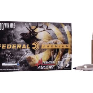 Federal Premium Terminal Ascent 300 Winchester Magnum Ammo 200 Grain Bonded Polymer Tip of 1000