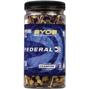 Federal BYOB 22 Winchester Magnum Rimfire (WMR) Ammo 50 Grain Jacketed Hollow Point