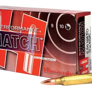 Hornady Superformance Match 5.56x45mm NATO Ammo 75 Grain Jacketed Hollow Point Box of 1000