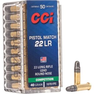 CCI Pistol Match 22LR Ammo 40 Grain Round Nose Of 5000 Rounds