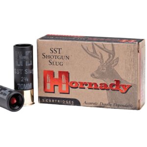 Hornady SST 12 Gauge Polymer Tip Sabot Slug 2-3/4″ 300 Grain Box of 100 Round