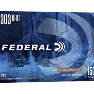 Federal Power-Shok 303 British Ammo 150 Grain Jacketed Soft Point Box of 1000
