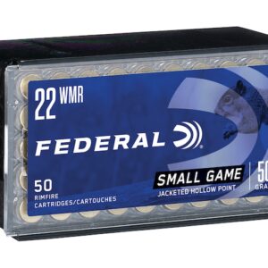 Home Federal Game-Shok 22 Winchester Magnum Rimfire (WMR) Ammo 50 Grain Jacketed Hollow Point
