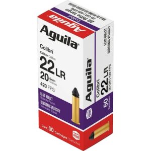 Aguila Colibri 22LR Ammo 20 Grain Round Nose Of 5000 Rounds
