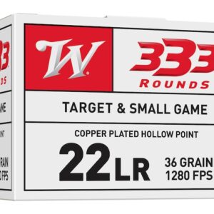 Winchester 22LR Ammo 36 Grain Plated Hollow Point Of 200 Rounds