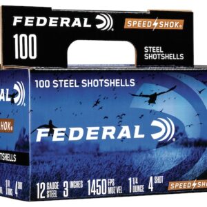 Federal Speed-Shok Waterfowl 12 Gauge Steel Ammo Box of 100