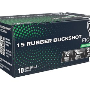 Fiocchi Exacta 12 Gauge Rubber Buckshot Ammo 2-3/4″ Box of 100