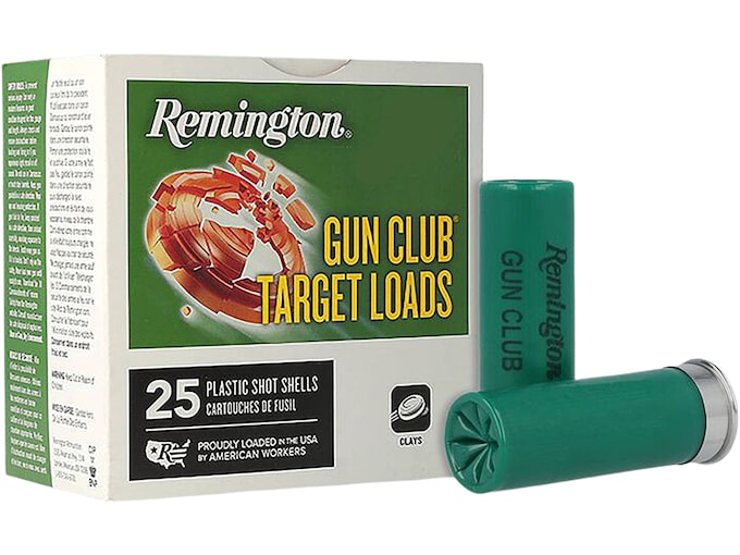Remington-Gun-Club-Target-12-Gauge-Ammo.jpg Remington Gun Club Target 12 Gauge Ammo Box of 100
